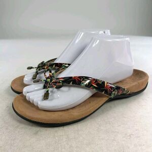 Vionic Bella II Womens Thong Sandals US 9 Tropical Flip Flop Comfort Flats Shoes